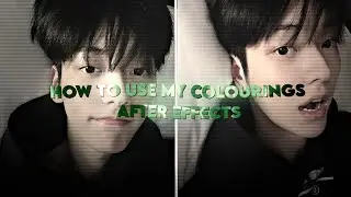 how to use my colourings (after effects)