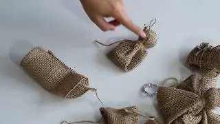 How to make this no sew rustic burlap angel ornament