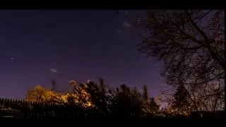 timelapse of the night sky