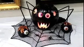 Job Pumpkin Carving Contest - Arduino Driven Spider Pumpkin