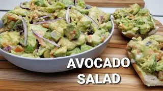 #avocadosalad#hearthealthy HEALTHY AVOCADO SALAD RECIPE. CCRUNCHYAND SAVES TIME 🥑 SAVE THE AVOCADOS