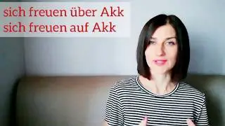 Глаголы с предлогами. Sich freuen auf\über Akk