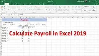 how to make poyroll in excel || payroll in excel ||