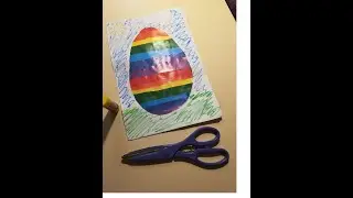 Пасхальное яйцо из бумаги . Очень просто.