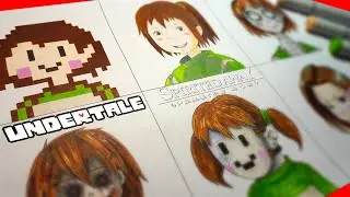 Drawing CHARA in Different Anime Styles (UNDERTALE)
