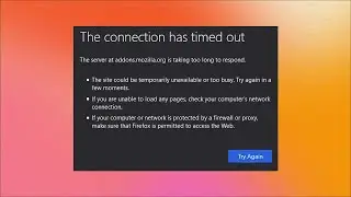 How to Fix Firefox - Network Error - The connection has timed out
