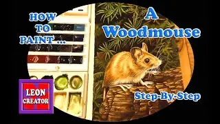 PAINTING a Realistic MOUSE in WATERCOLOUR - Time-Lapse - with Leon Hills - LEON CREATOR