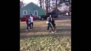 Two random kids fight