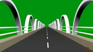 3D Bridge Green Screen - Q Maan Editings