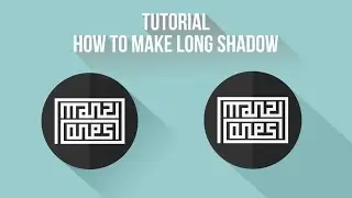 Tutorial CorelDraw | How to Make Long Shadow in Flat Design