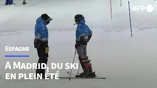 A Madrid, skier dans un centre commercial quand il fait 34 degrés dehors | AFP