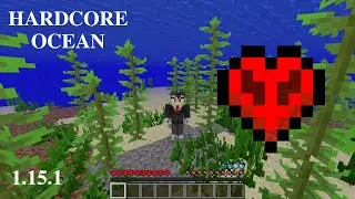 HARDCORE Minecraft but the world is ONLY OCEAN