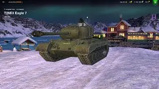 WoT Blitz \Обзор на T26E3 Eagle 7(Першинг).Основные советы при игре на этом танке.
