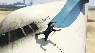 GTA 5: Epic Airplane Crashes Compilation #2 Total Destruction Moments
