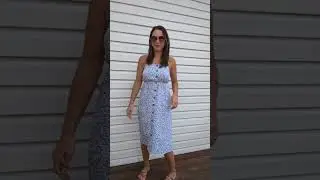 Summer Dress | Sleeveless Button Down Midi Dress