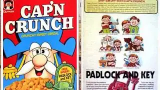 FREE INSIDE Episode 4: Cereal Premiums Cap'n (Captain) Crunch Cereal Premium Pad Lock and Key