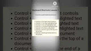 Keyboard shortcuts lesson:1 #shorts