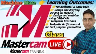 Mastercam Design  Tutorials  I Plate Frontal I Exe-16 I machinemate 
