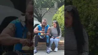 Oyibo eats Pounded yam with egusi soup