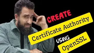 Create a CA (Certificate Authority) using openSSL 
