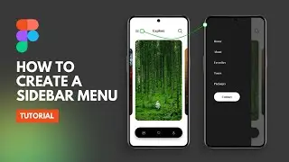 Create a Sidebar Menu in Figma - Tutorial #figma #sidbarmenu
