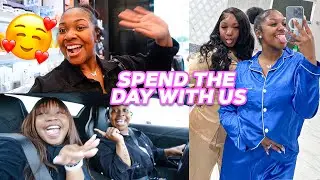 SPEND THE DAY WITH US | MEET MY TWIN, MAKEUP SHOPPING & MORE!