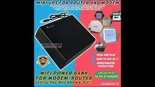 WiFi Power Bank | Mini Router UPS for Globe, PLDT, Converge, Smart, CCTV, Sky broadband, TP Link etc