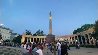 День Победы в Австрии 9 мая 2024 Вена. Центр. Памятник советским воинам освободителям