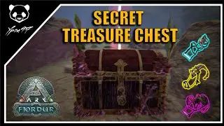 Secret Treasure Chest On The Underground Ocean In Fjordur | ARK: Survival Evolved