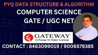PYQ ON DATA STRUCTURE AND ALGORITHM FOR GATE CSE AND UGC NET COMPUTER SCIENCE | GATE CSE PYQ | HEAP