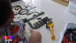 Elijah Adventure: Kids Play Mat | City Road Buildings Parking Map | Toy Car Map | Car Park