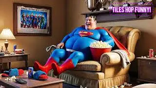 Fat Superman vs Popcorv ⚡ Dame Tu Cosita in the Multiverse | Parody #damitucosita #coffindance