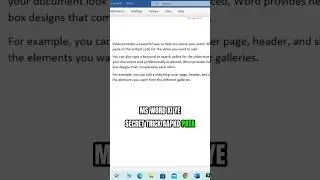 Secret Ms Word Trick 🤩 