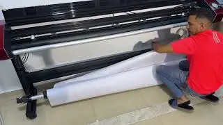 تعليمات طريقة تركيب رول الورق علي البلوتر (كريتيف بلوتر)