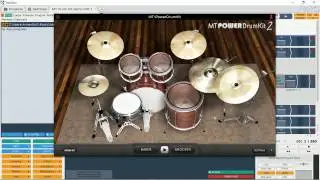 MT Power Drum Kit 2 Intro using Tracktion T5 Free DAW