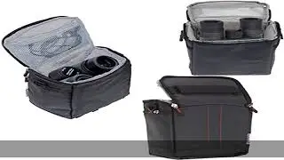 Navitech Black Water Resistant Protective Portable Handheld Binocular Case and Travel Bag Compatibl