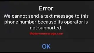 Cannot send a text message to this phone number (Twitter)