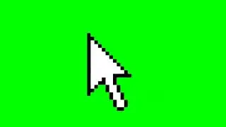 Cursor click green screen with sound