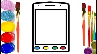 كيف ترسم هاتف ذكي خطوة بخطوة | رسم سهل | تعليم الرسم | How to draw a smartphone step by