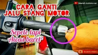 Cara pasang Jalu stang motor