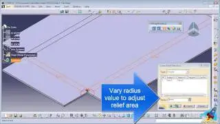 CATIA SHEETMETAL DESIGN - Corner Relief