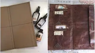 How to Turn a 12x12 Kraft Envelope into Faux Leather Journal Cover