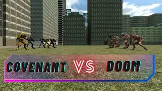 Halo Covenant Vs Doom Demons (Gmod) Rematch