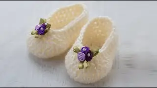 How to Crochet Baby Sandals Design, Crochet baby shoes