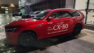 Mazda CX80 PHEV snow driving
