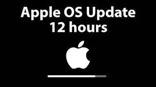 Apple OS Update Screen 12 hours REAL PROGRESS BAR in 4K UHD !