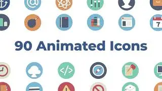 90 Simple Icon Animation Pack- Free After Effects Templates