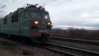Станция Південно-Южноукраїньска | грузовой поезд с локомотивом ВЛ80С