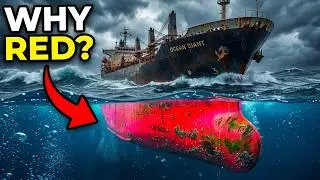 Why are ships painted RED below the waterline?