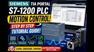 Siemens Tia Portal S71200 PLC Motion Control! Step by Step Tutorial Guide!